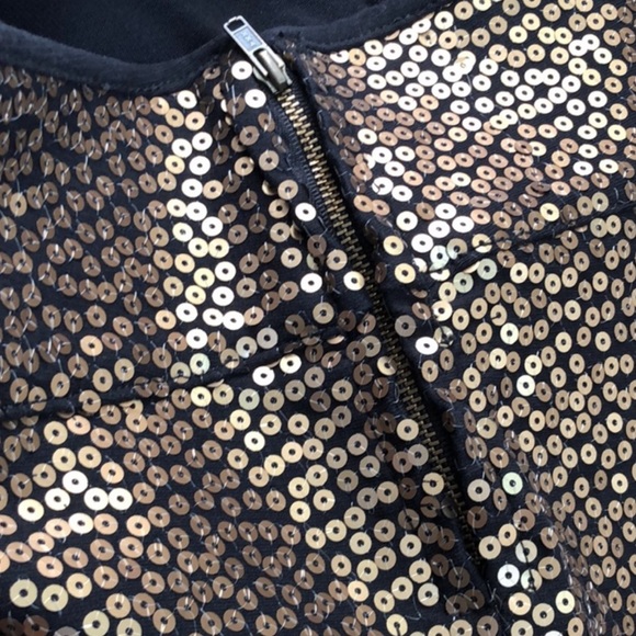 Amuse Society Bling Sequin Pants Copper 26 S - Picture 9 of 10